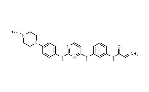 CAS No. 1222819-59-1, 2-Propenamide, N-[3-[[2-[[4-(4-methyl-1-piperazinyl)phenyl]amino]-4-pyrimidinyl]amino]phenyl]-