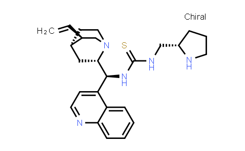 CAS No. 1222966-34-8, N-(8α,9S)- Cinchonan-9-yl-N'-[(2S)-2-pyrrolidinylmethyl]thiourea