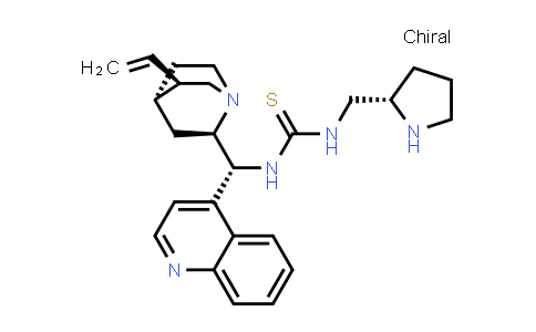 CAS No. 1222966-36-0, N-(9R)-Cinchonan-9-yl-N'-[(2S)-2-pyrrolidinylmethyl]thiourea