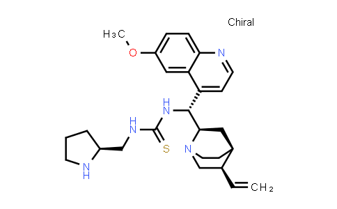 CAS No. 1222966-42-8, N-[(9R)-6'-Methoxycinchonan-9-yl]-N'-[(2S)-2-pyrrolidinylmethyl]thiourea