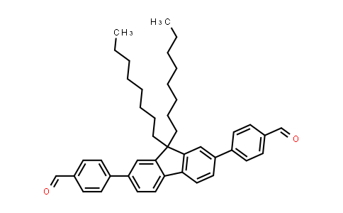 CAS No. 1223037-70-4, 4,4'-(9,9-Dioctyl-9H-fluorene-2,7-diyl)dibenzaldehyde