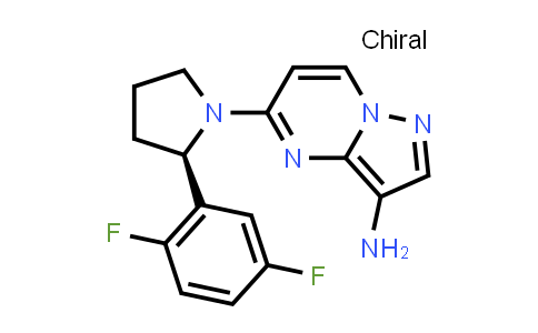 CAS No. 1223404-88-3, (R)-5-(2-(2,5-Difluorophenyl)pyrrolidin-1-yl)pyrazolo[1,5-a]pyrimidin-3-amine