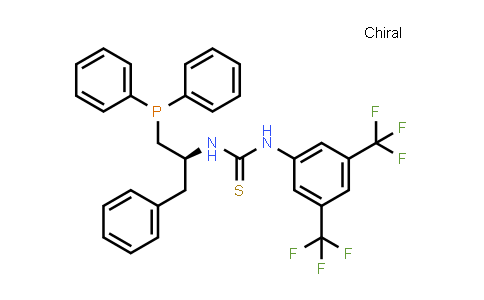 CAS No. 1223441-20-0, N-[3,5-Bis(trifluoromethyl)phenyl]-N'-[(1S)-1-[(diphenylphosphino)methyl]-2-phenylethyl]thiourea