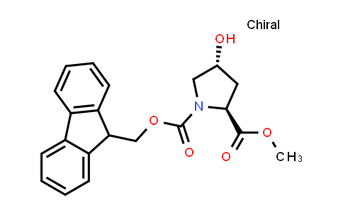CAS No. 122350-59-8, (2S,4R)-1-((9H-Fluoren-9-yl)methyl) 2-methyl 4-hydroxypyrrolidine-1,2-dicarboxylate