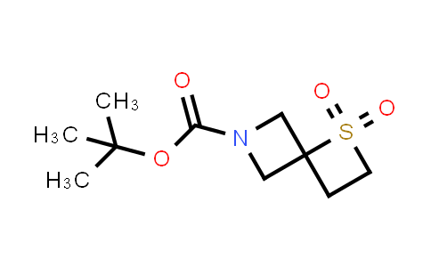 CAS No. 1223573-25-8, 1,1-Dioxo-1-thia-6-azaspiro[3.3]heptane-6-carboxylic acid tert-butyl ester