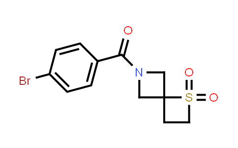 CAS No. 1223573-47-4, Methanone, (4-bromophenyl)(1,1-dioxido-1-thia-6-azaspiro[3.3]hept-6-yl)-