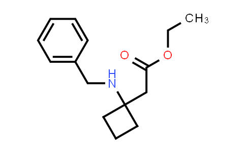CAS No. 1223573-54-3, Ethyl 2-(1-(benzylamino)cyclobutyl)acetate