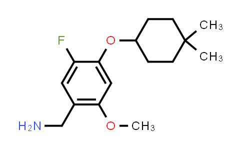 CAS No. 1224048-15-0, (4-((4,4-Dimethylcyclohexyl)oxy)-5-fluoro-2-methoxyphenyl)methanamine