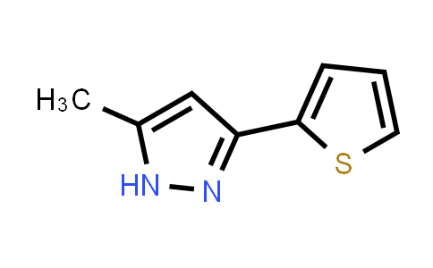 CAS No. 1224742-92-0, 5-Methyl-3-(thiophen-2-yl)-1H-pyrazole