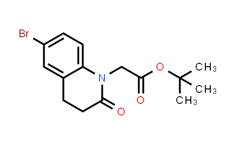 CAS No. 1224927-63-2, tert-butyl 2-(6-bromo-2-oxo-3,4-dihydroquinolin-1(2H)-yl)acetate