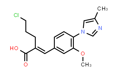 CAS No. 1225232-41-6, 5-Chloro-2-[[3-methoxy-4-(4-methyl-1H-imidazol-1-yl)phenyl]methylene]pentanoic acid