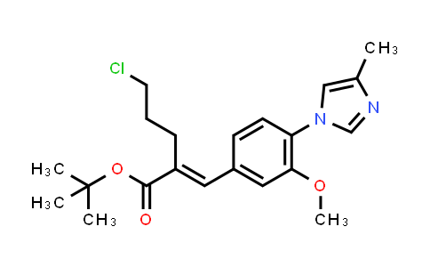 CAS No. 1225232-42-7, tert-Butyl 5-chloro-2-(3-methoxy-4-(4-methyl-1H-imidazol-1-yl)benzylidene)pentanoate