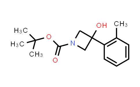 CAS No. 1225439-73-5, tert-Butyl 3-hydroxy-3-(2-methylphenyl)azetidine-1-carboxylate