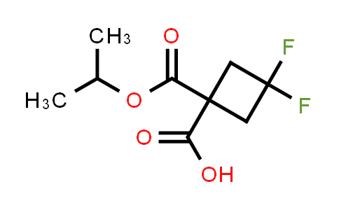 CAS No. 1225532-90-0, 3,3-Difluoro-1-(isopropoxycarbonyl)cyclobutanecarboxylic acid