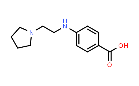 CAS No. 1225863-00-2, 4-(2-(Pyrrolidin-1-yl)ethylamino)benzoic acid