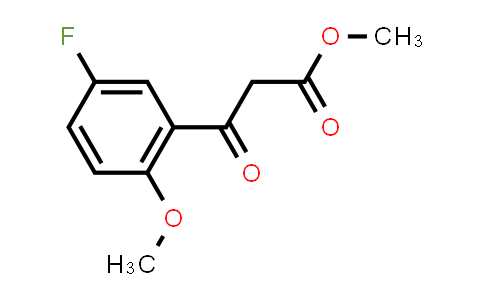 CAS No. 1226233-97-1, Benzenepropanoic acid, 5-fluoro-2-methoxy-β-oxo-, methyl ester