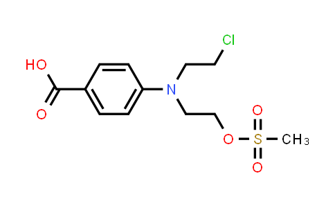 CAS No. 122665-70-7, 4-[(2-Chloroethyl)[2-[(methylsulfonyl)oxy]ethyl]amino]benzoic acid