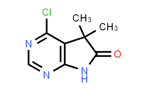 CAS No. 1226804-02-9, 4-Chloro-5,5-dimethyl-5H,6H,7H-pyrrolo[2,3-d]pyrimidin-6-one