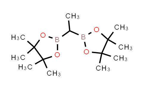 CAS No. 1227056-25-8, 2,2'-(Ethane-1,1-diyl)bis(4,4,5,5-tetramethyl-1,3,2-dioxaborolane)