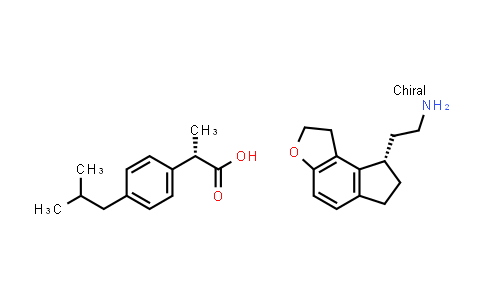 CAS No. 1227056-68-9, (S)-2-(1,6,7,8-tetrahydro-2H-indeno[5,4-b]furan-8-yl)ethan-1-amine (S)-2-(4-isobutylphenyl)propanoate