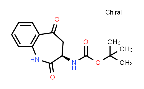 CAS No. 1227261-70-2, tert-Butyl (R)-(2,5-dioxo-2,3,4,5-tetrahydro-1H-benzo[b]azepin-3-yl)carbamate
