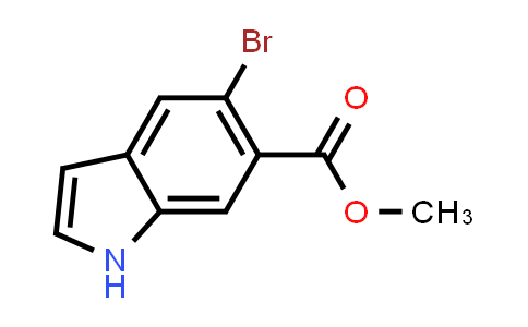 CAS No. 1227267-28-8, Methyl 5-bromo-1H-indole-6-carboxylate
