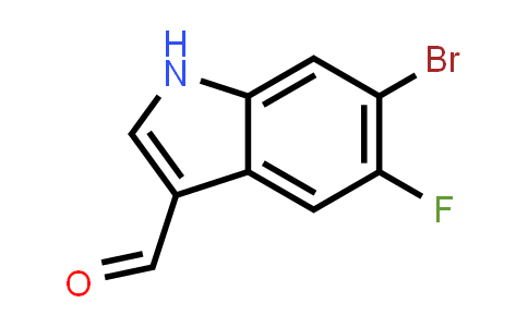 CAS No. 1227496-42-5, 6-Bromo-5-fluoro-1h-indole-3-carbaldehyde