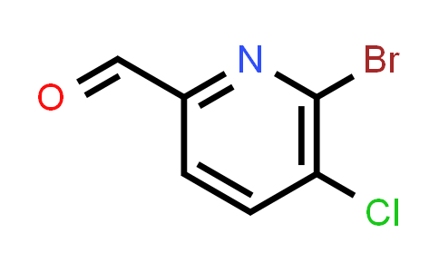 CAS No. 1227561-90-1, 6-Bromo-5-chloropicolinaldehyde
