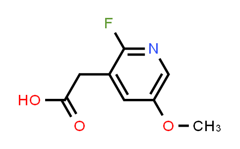 CAS No. 1227564-07-9, 2-(2-Fluoro-5-methoxypyridin-3-yl)acetic acid