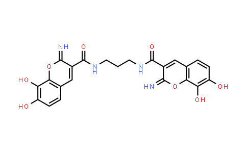 CAS No. 1227697-53-1, 2H-1-Benzopyran-3-carboxamide, N,N'-1,3-propanediylbis[7,8-dihydroxy-2-imino-