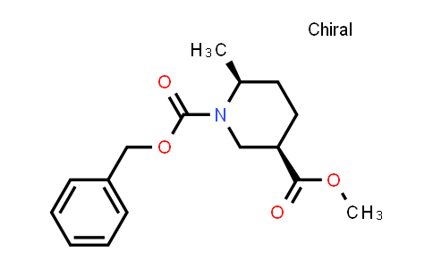 CAS No. 1227911-34-3, 1,3-Piperidinedicarboxylic acid, 6-methyl-, 3-methyl 1-(phenylmethyl) ester, (3R,6S)-rel-