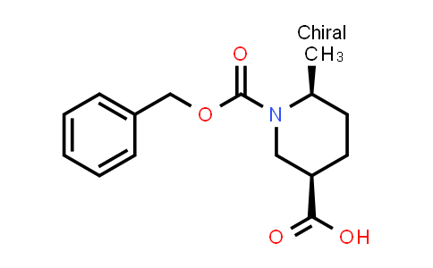 CAS No. 1227917-61-4, (3R,6S)-1-((Benzyloxy)carbonyl)-6-methylpiperidine-3-carboxylic acid