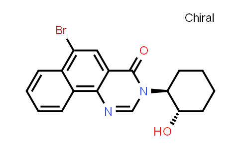 CAS No. 1227924-44-8, 6-Bromo-3-((1S,2S)-2-hydroxycyclohexyl)benzo[H]quinazolin-4(3H)-one