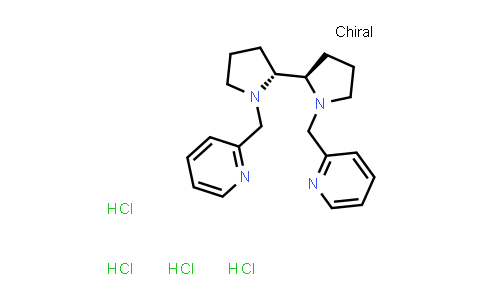 CAS No. 1228077-88-0, (2R,2′R)-1,1′-Bis(2-pyridinylmethyl)-2,2′-bipyrrolidine tetrahydrochloride