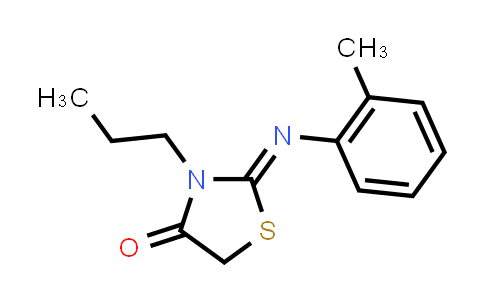 CAS No. 1228116-62-8, (Z)-3-propyl-2-(o-tolylimino)thiazolidin-4-one