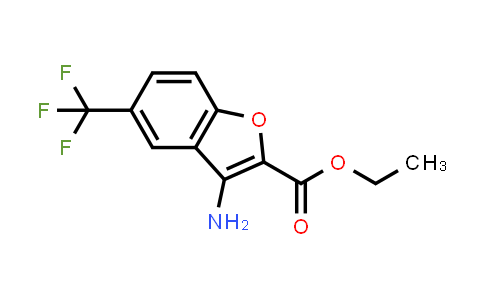 CAS No. 1228148-42-2, 2-Benzofurancarboxylic acid, 3-amino-5-(trifluoromethyl)-, ethyl ester
