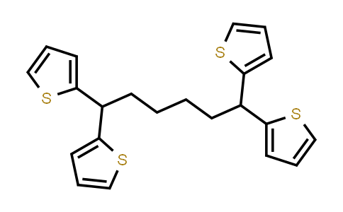 CAS No. 1228246-25-0, 1,1,6,6-Tetra(thiophen-2-yl)hexane