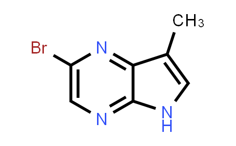 CAS No. 1228450-70-1, 2-Bromo-7-methyl-5H-pyrrolo[2,3-b]pyrazine