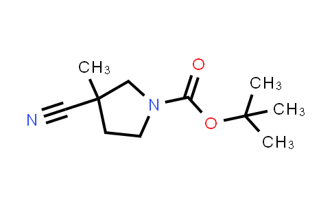 CAS No. 1228537-69-6, tert-Butyl 3-cyano-3-methylpyrrolidine-1-carboxylate