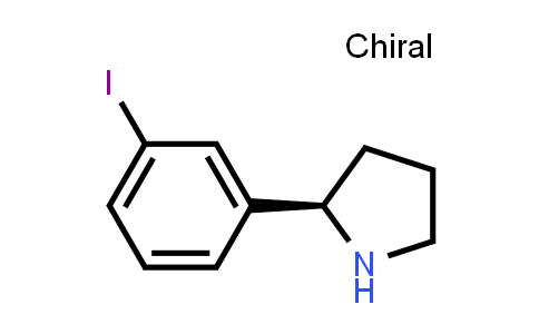 CAS No. 1228557-18-3, (R)-2-(3-Iodophenyl)pyrrolidine