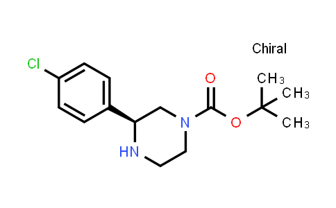 CAS No. 1228561-86-1, tert-Butyl (S)-3-(4-chlorophenyl)piperazine-1-carboxylate