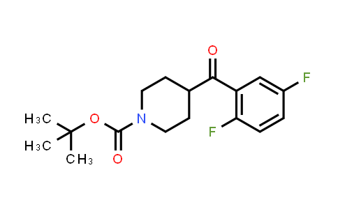 CAS No. 1228631-03-5, tert-Butyl 4-(2,5-difluorobenzoyl)piperidine-1-carboxylate