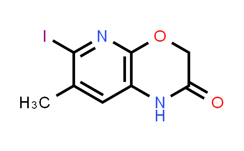 CAS No. 1228666-16-7, 6-Iodo-7-methyl-1H-pyrido[2,3-b][1,4]oxazin-2(3H)-one