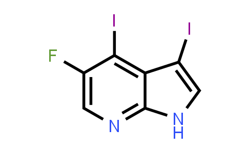 CAS No. 1228666-23-6, 5-Fluoro-3,4-diiodo-1H-pyrrolo[2,3-b]pyridine