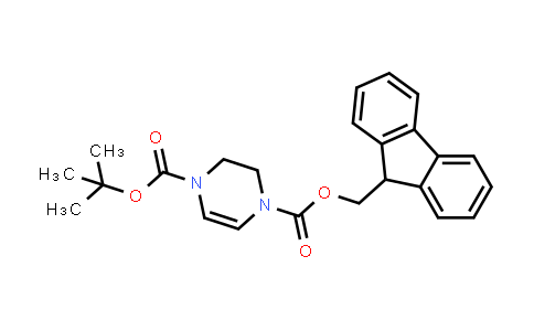 CAS No. 1228675-22-6, 1-((9H-Fluoren-9-yl)methyl) 4-(tert-butyl) 2,3-dihydropyrazine-1,4-dicarboxylate
