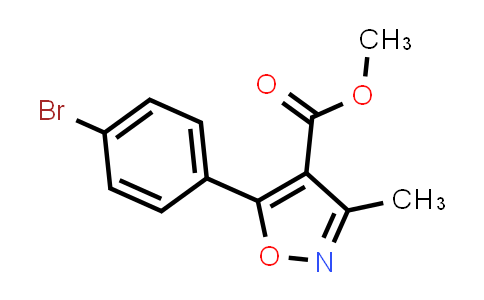 CAS No. 1228689-61-9, Methyl 5-(4-bromophenyl)-3-methylisoxazole-4-carboxylate
