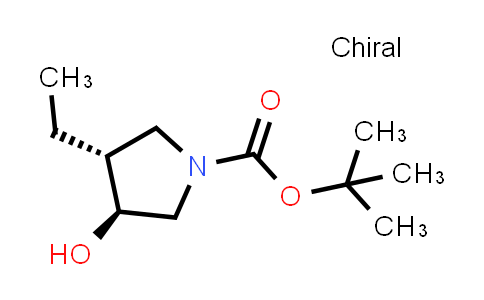 CAS No. 1228880-43-0, rel-tert-Butyl (3R,4S)-3-ethyl-4-hydroxypyrrolidine-1-carboxylate
