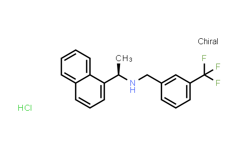 CAS No. 1229225-42-6, (R)-1-(naphthalen-1-yl)-N-(3-(trifluoromethyl)benzyl)ethanamine hydrochloride