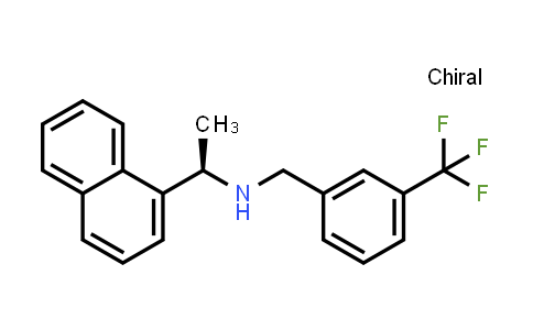 CAS No. 1229512-52-0, (R)-1-(naphthalen-1-yl)-N-(3-(trifluoromethyl)benzyl)ethan-1-amine