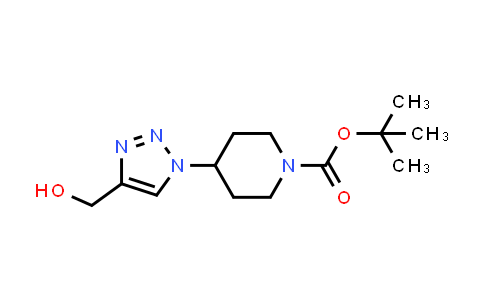 CAS No. 1229516-67-9, Tert-Butyl 4-(4-(hydroxymethyl)-1H-1,2,3-triazol-1-yl)piperidine-1-carboxylate